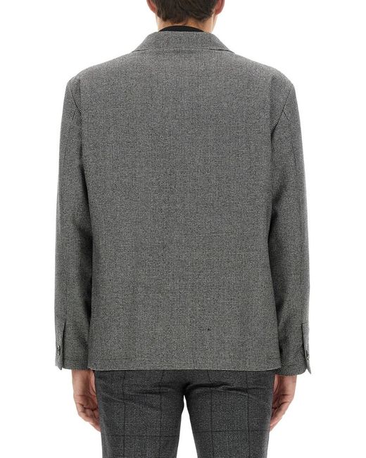 Lardini Gray Wool Shirt for men