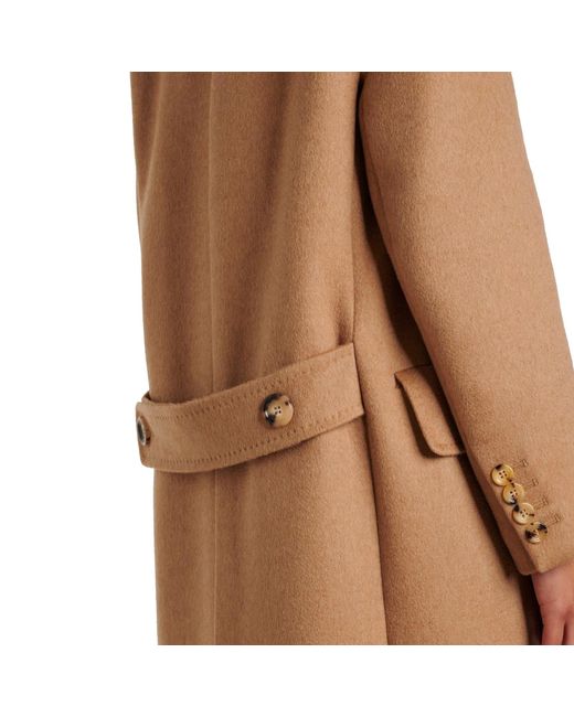 Max Mara Natural Fungo Wool Coat