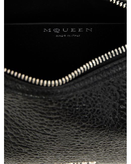 Alexander McQueen Black Mcqueen T-Bar Mini Handbag