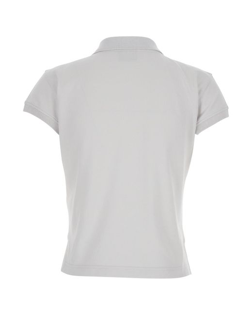 Balenciaga White Cotton Polo Shirt T-Shirts & Jerseys