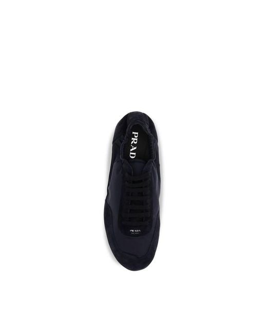 Prada Blue Rubber Athletic Sneakers for men