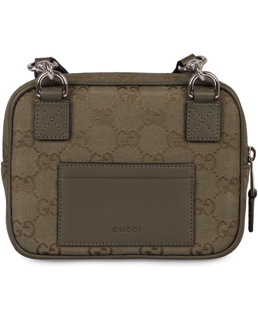 Gucci Brown Camera Bag Gg Canvas Cotton Messenger for men