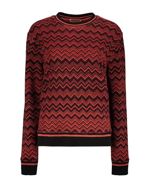 Missoni Red Cotton Sweatshirt