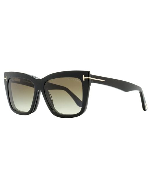 Tom Ford Black Magnetic Clip-On Eyeglasses Tf6069-B 001 54Mm Ft6069 Plastic (Acetate)