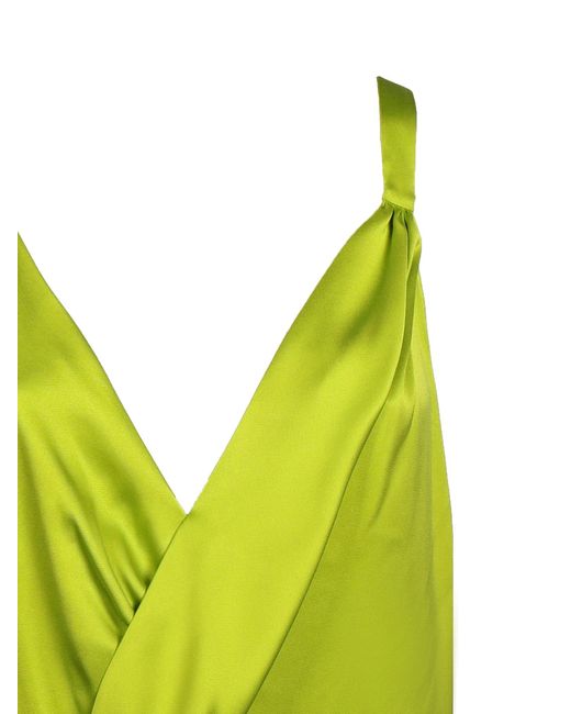 Fendi Green Satin Dress
