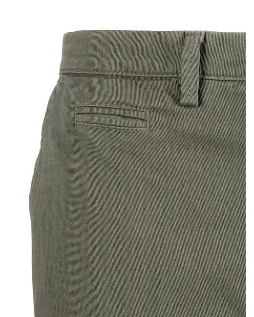 BRIGLIA Green Trousers Cotton Linen Elastane for men