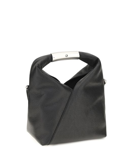 MM6 by Maison Margiela Black Handbag Japanese Mini Leather Calf Shoulder Bags