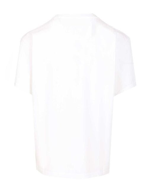 MM6 by Maison Martin Margiela White Trompe T-Shirt for men