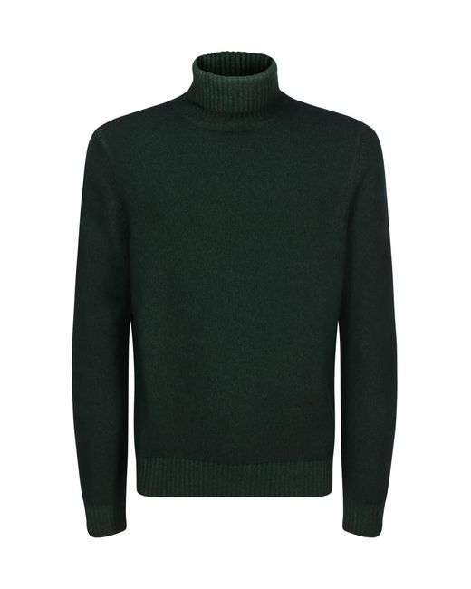 Malo Green Turtleneck Sweater for men