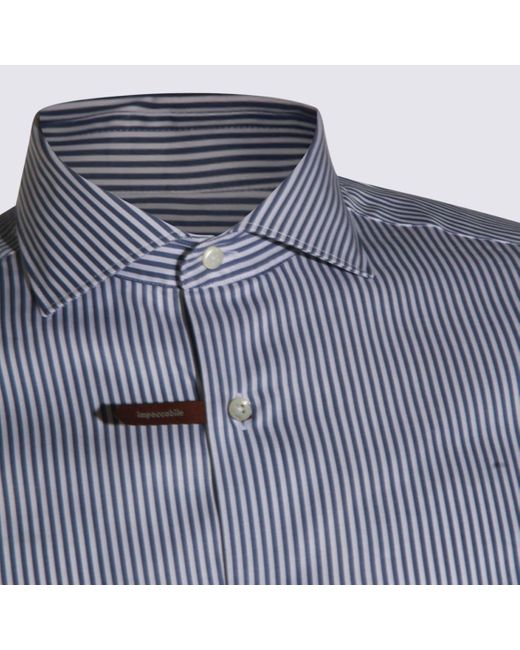 Canali Blue Light Cotton Shirt for men
