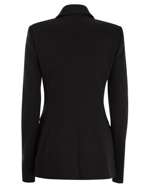 Sportmax Black Sestri Double Breasted Fitted Jacket
