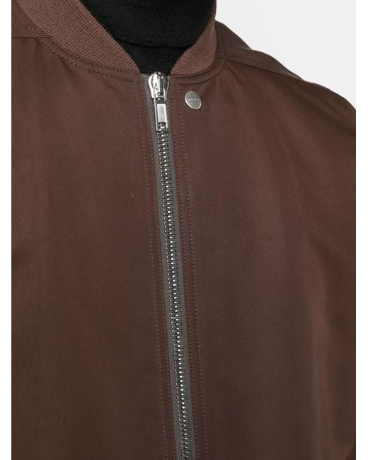 Rick Owens Brown Zip-up Virgin-wool Jacket for men