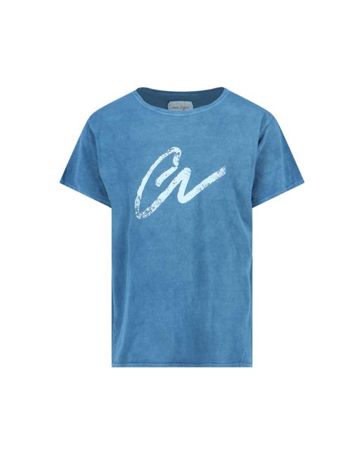 Greg Lauren Blue T-shirt for men