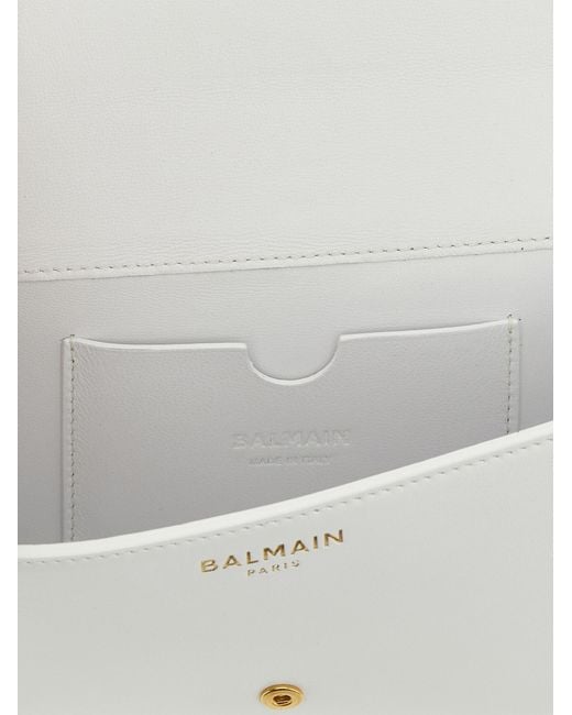 Balmain White 'Shuffle' Wallet Chain