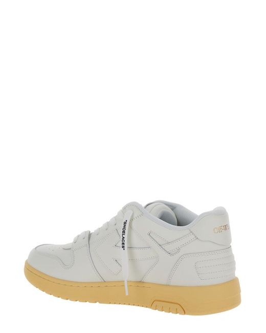 Off-White c/o Virgil Abloh White Off- 'Out Of Office' Low Top Sneakers With Arrow Motif for men