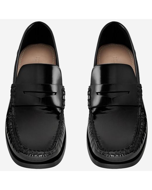 Bottega Veneta Black Truman Calfskin Loafers