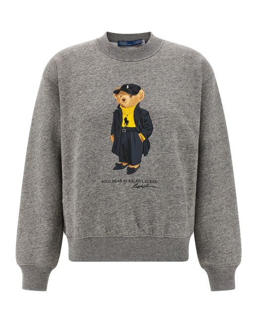 Polo Ralph Lauren Gray 'Polo Bear' Sweatshirt