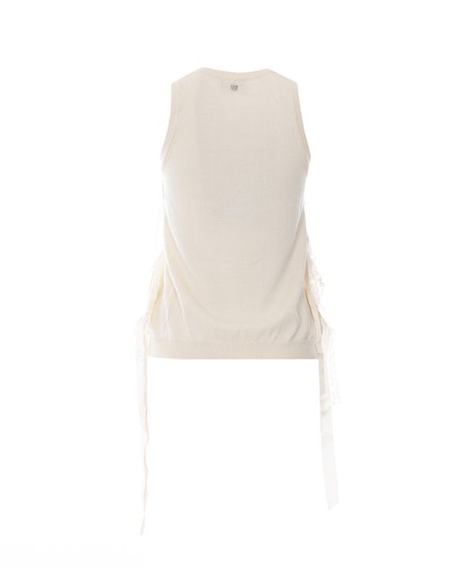Aniye By White Top Cotton Lacepolyamide