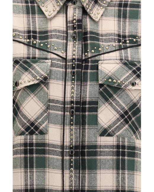 P.A.R.O.S.H. Gray Cowboy Shirt Cotton