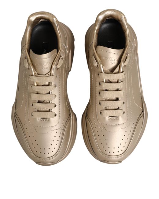 Dolce & Gabbana Natural Leather Daymaster Sneaker Shoes Calf