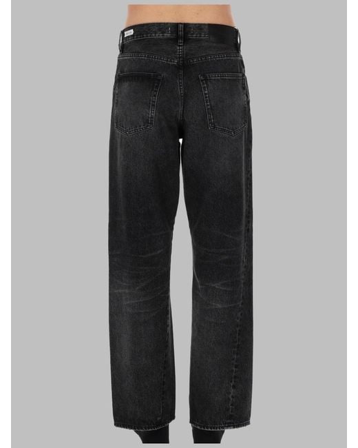 sunflower Black Jeans Wide Twist Cotton for men