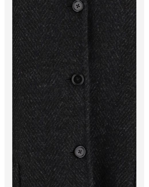 Jil Sander Black Wool Coat