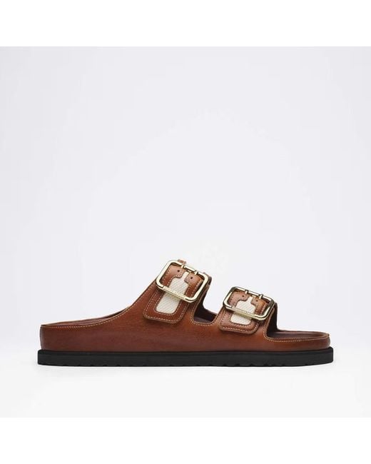 Birkenstock Brown Arizona Bold Canvas 1774 Cinnamon (Regular) Sandal for men