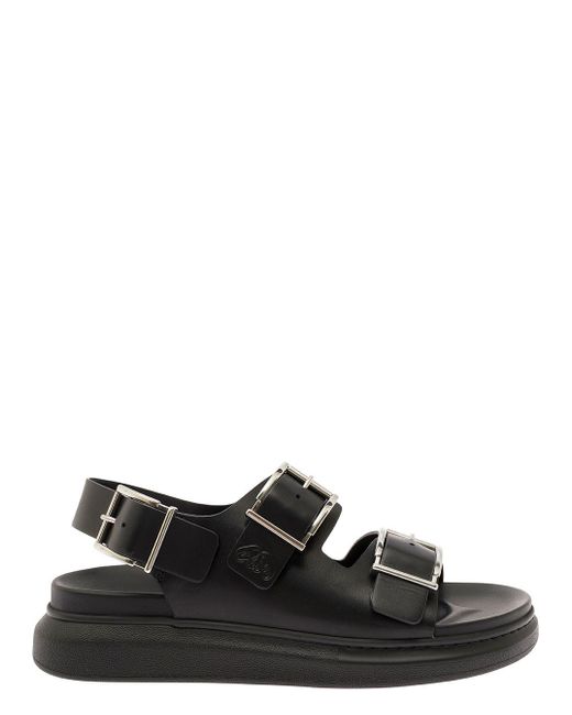 Alexander McQueen Sandal Pelle S.gomma in Black for Men Lyst