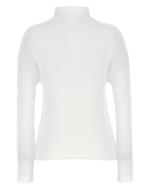 Issey Miyake White Polyester Cardigan Clothing