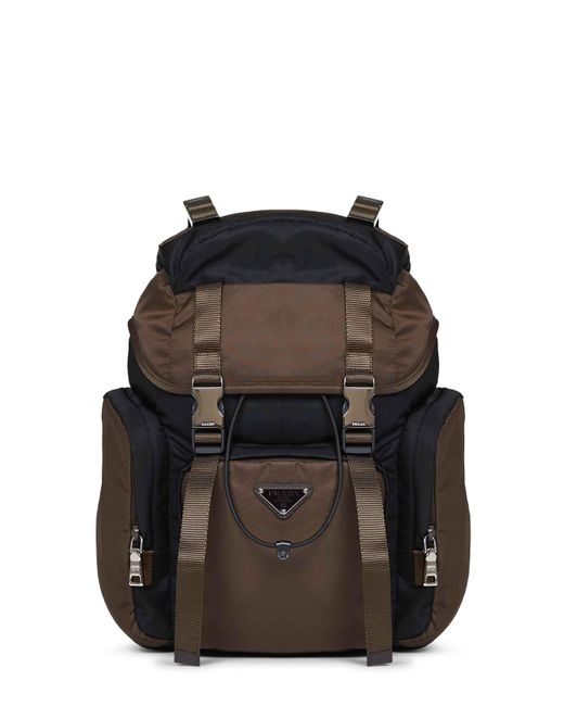 Prada Black Backpack Re-Nylon/Burnt