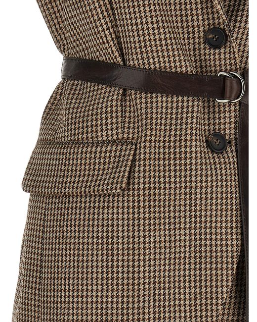 Brunello Cucinelli Gray Virgin Wool Sleeveless Jacket Clothing