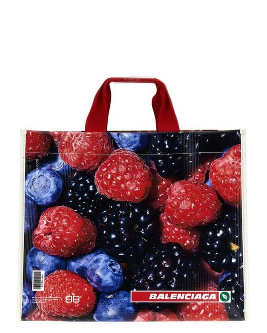 Balenciaga Red 'Tote Antwerp' Shopping Bag for men