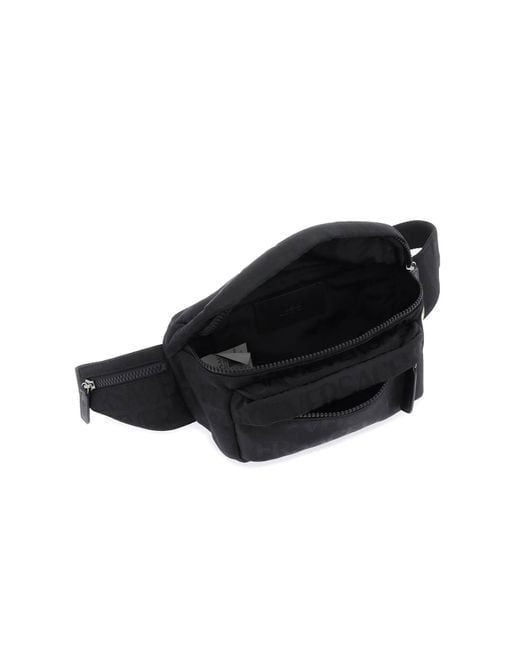 Versace Black Logo Zipped Belt Bag for men