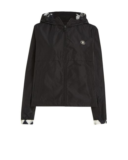 Tommy Hilfiger Black Reversible Jacket With Hood