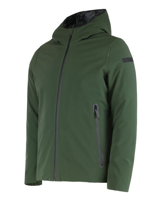 Rrd Green Technical Fabric Jacket With Hood for men