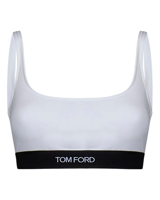 Tom Ford White Top Modal Tops