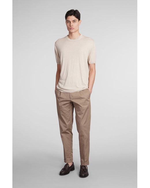 Low Brand Natural Oyster Pants for men