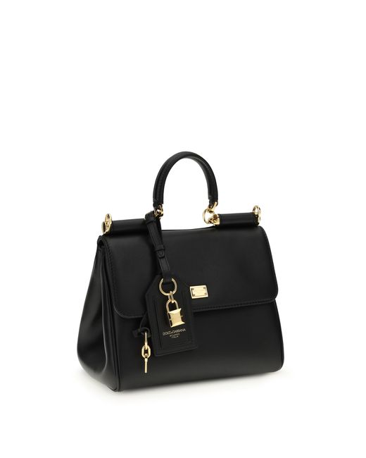 Dolce & Gabbana Black My Sicily Handbag Calf Leather Bos Taurus Shoulder Bags