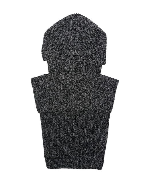 Stone Island Black Compass Logo Balaclava Accessories Beanies & Hats for men