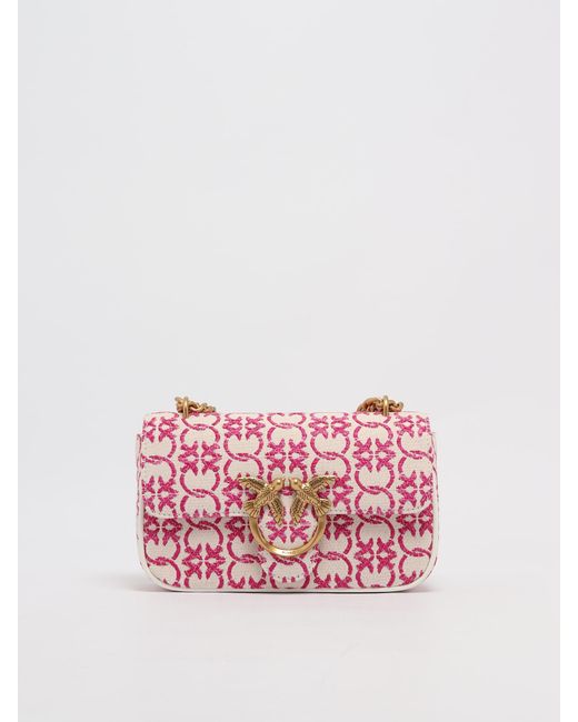 Pinko Pink Love One Mini Shopping Bag