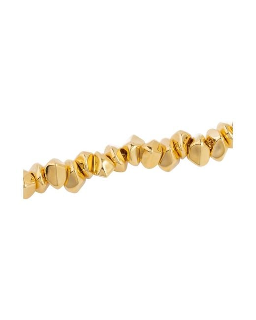 FEDERICA TOSI Metallic Necklace Lace Small Stone With Elegant Design