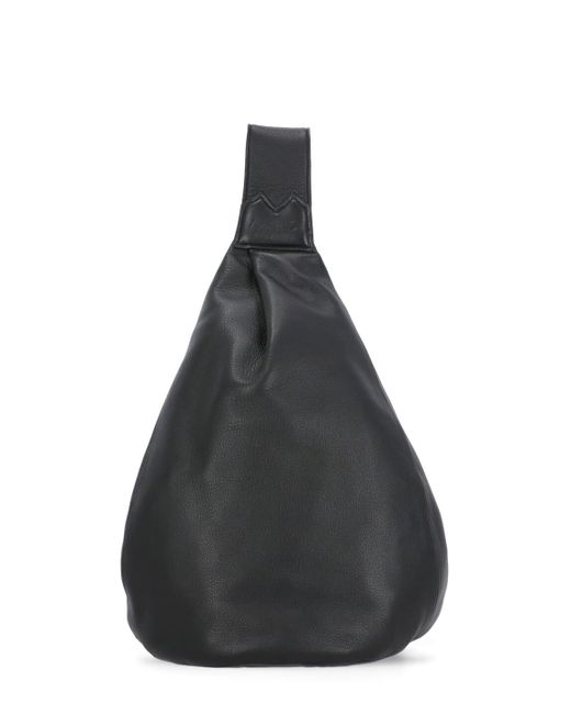 Discord Yohji Yamamoto Black Leather Shoulder Bag