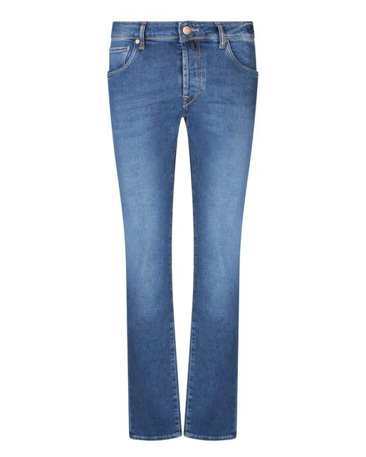 Incotex Blue 5T Baffo Denim Jeans for men