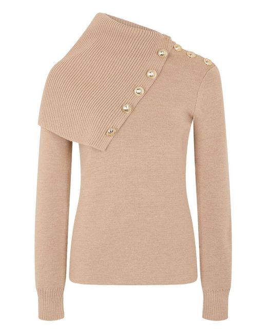 Rabanne White Oversized Sweater Merino Wool
