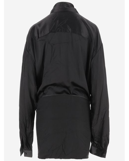 Balenciaga Black Silk Blouse