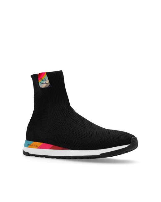 Paul Smith Black Comet High-Top Sneakers