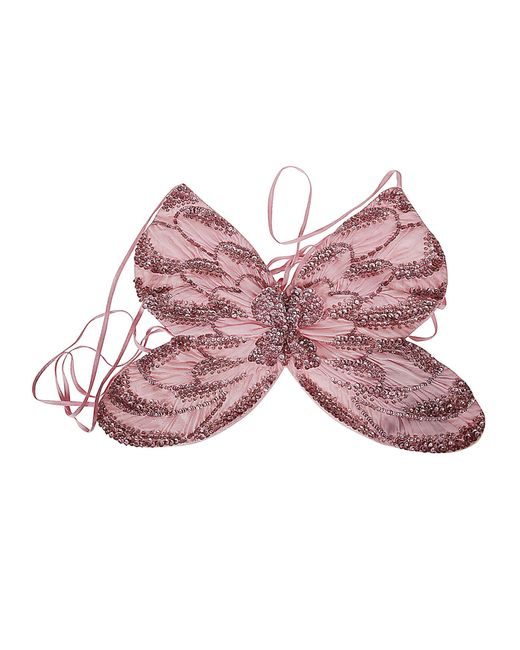 Blumarine Pink Sequin Embellished Butterfly Top