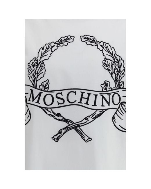 Moschino White Cotton T-Shirt for men