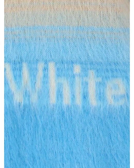 Off-White c/o Virgil Abloh Blue Shaded Effect Sweater