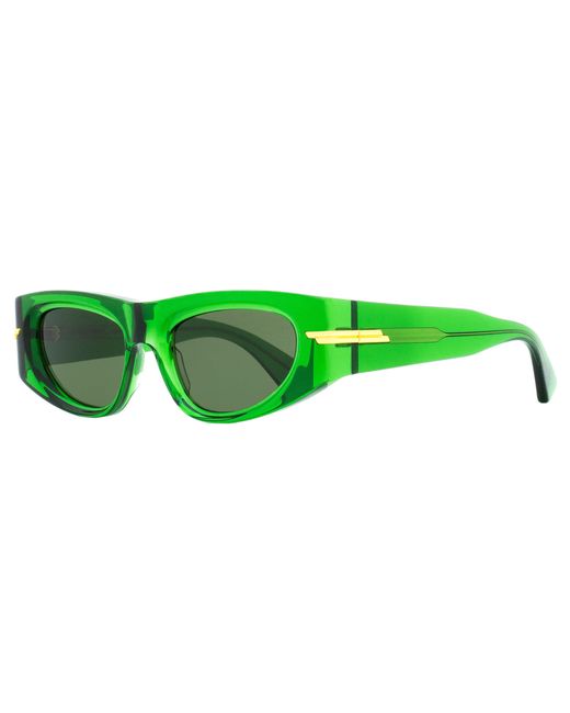 Bottega Veneta Green Cat Eye Sunglasses Bv1144S 004 51Mm 1112 Plastic (Acetate)